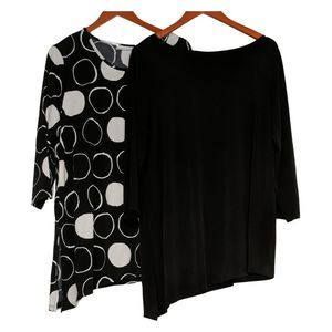 Susan Graver | Tops | Susan Graver Womens Top Sz Xl Print Solid